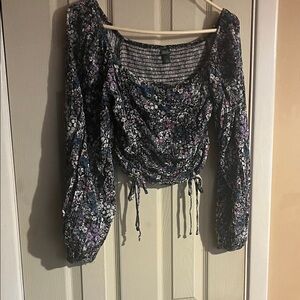 Wild Fable Multicolor Floral Ruched Blouse